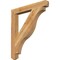 Ekena Millwork Funston Craftsman Rough Sawn Bracket, Western Red Cedar, 4"W x 34"D x 38"H BKT04X34X38FST04RWR - alternate 1